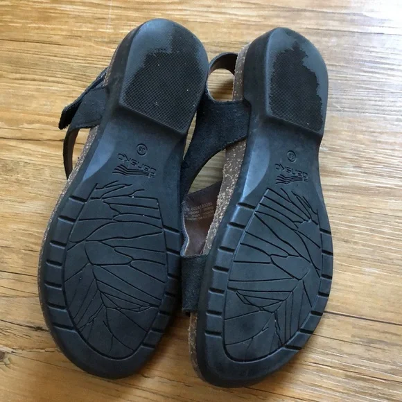 Dansko Reece sandals suede black size 38 - Picture 3 of 5